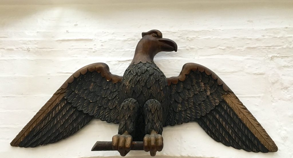 The eagle at The Spread Eagle Hotel, Midhurst, Midhurst, Sussex, England