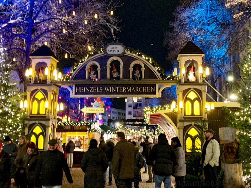 The entrance to Cologne Christmas markets, Cologne, Germany