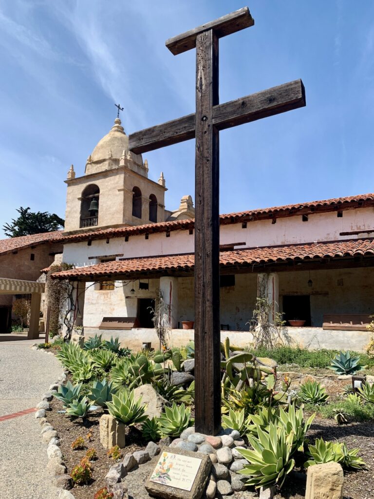 The Carmel Mission Cross set in place by Junípero Serra on August 24 1771