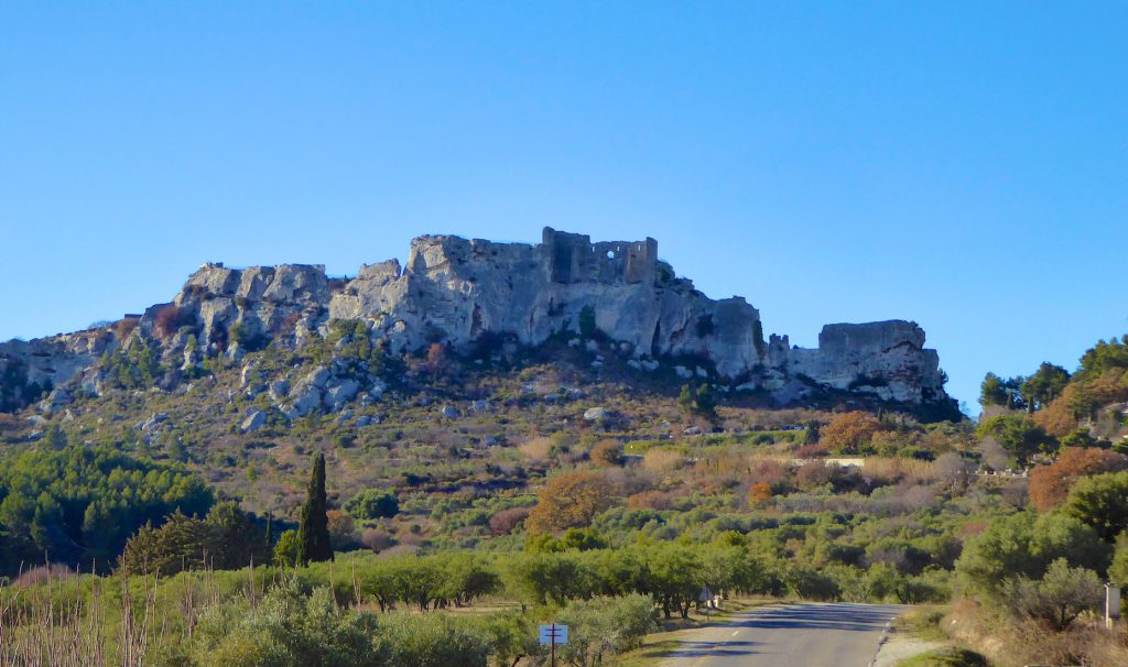 The road to Le Baux de Provence, Bouches-du-Rhône Provence