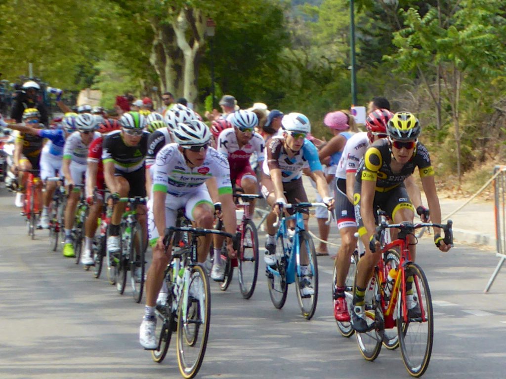 Tour de France 2017 passing through Lourmarin