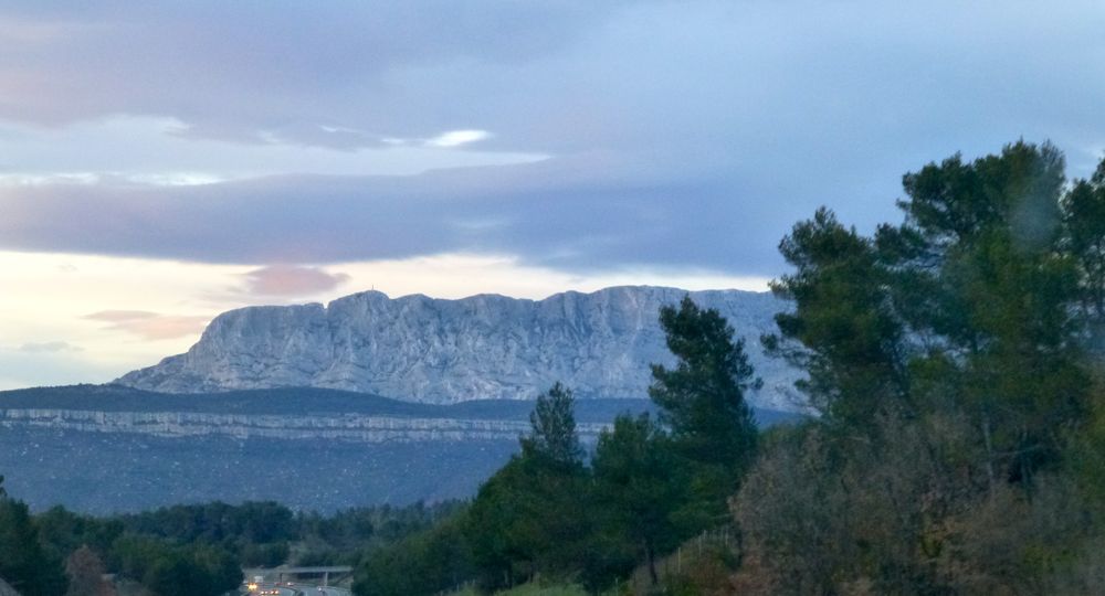 Towards Mt St Victoire Aix en Provence, at dusk