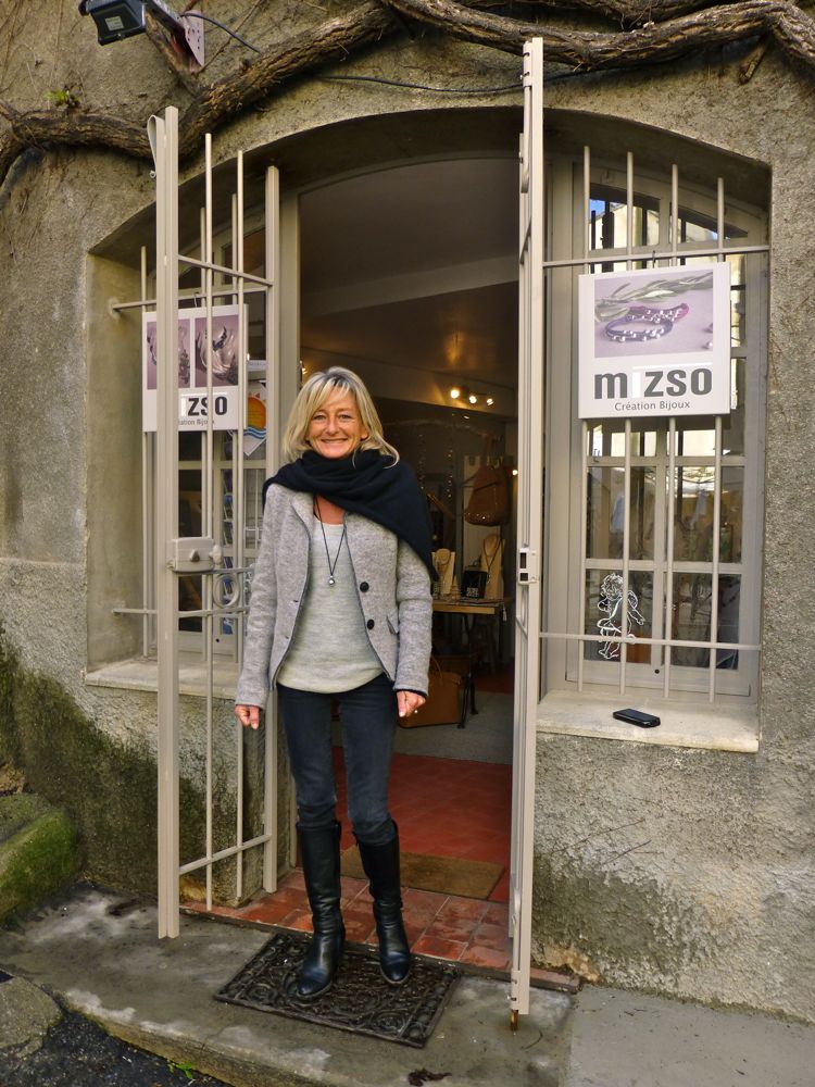 Mizso, jewelry shop in Lourmarin, Vaucluse, Luberon Valley, Provence, France