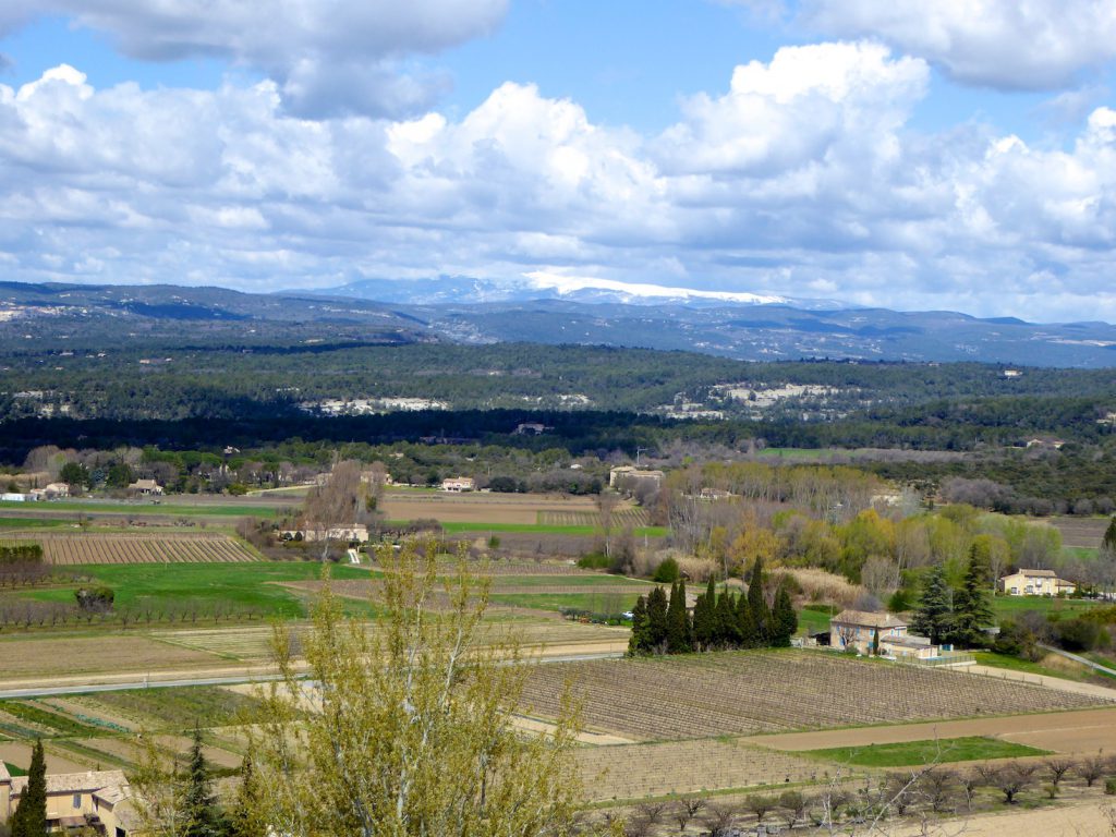 View of from Menerbes Luberon Valley, Provence, France