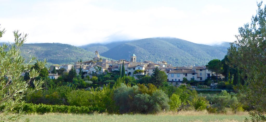 View of village of Lourmarin, Luberon, Provence, France 